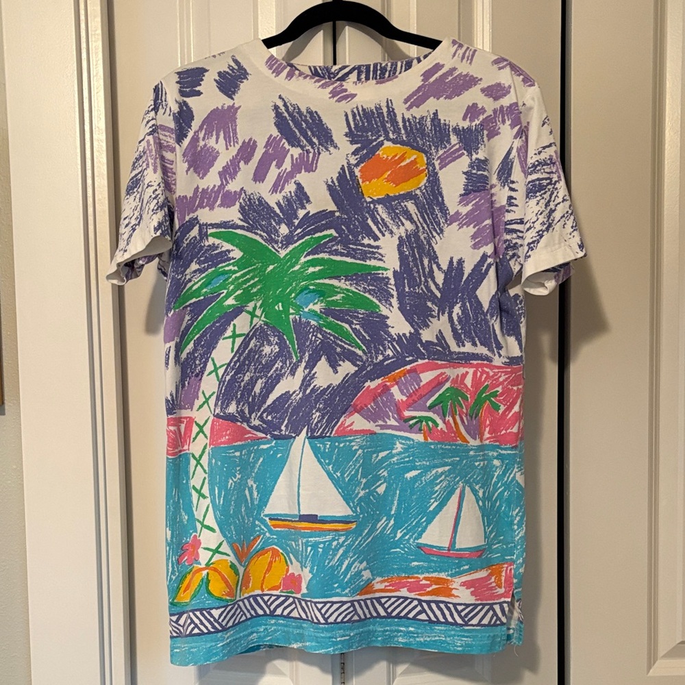 Secrets Sun Prints T-Shirt with Sailboats